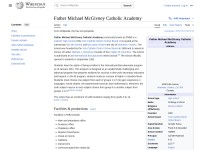 http://en.wikipedia.org/wiki/Father_Michael_McGivney_Catholic_Academy