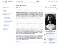 http://en.wikipedia.org/wiki/Helen_Herron_Taft