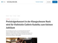 https://www.suedkurier.de/region/hochrhein/jestetten/Preistraegerkonzert-in-der-Klangscheune-Nack-wird-fuer-Violinistin-Cathrin-Kudelka-zum-kleinen-Jubilaeum;art372613,10292090