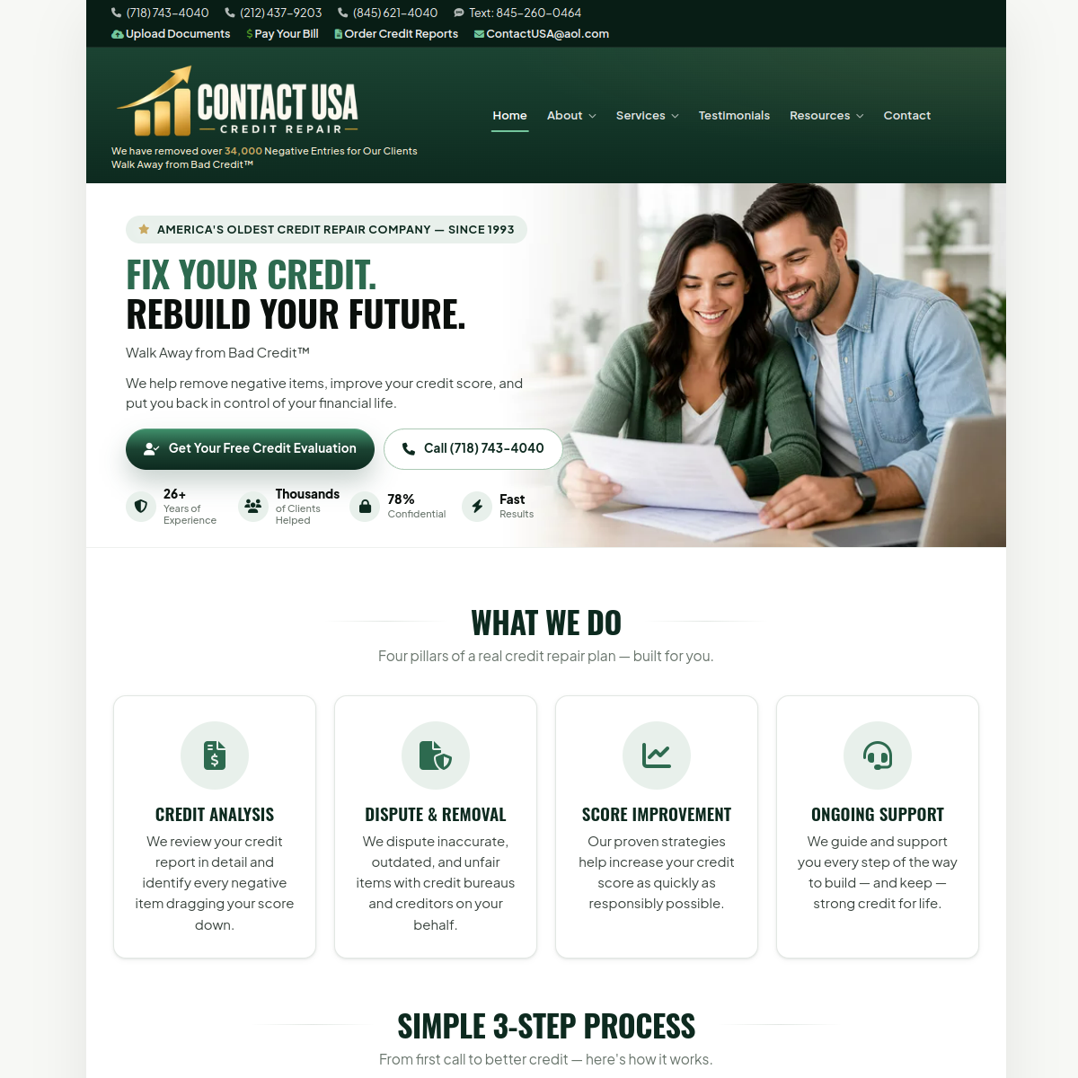 Thumbnail for Contact USA Credit Repair